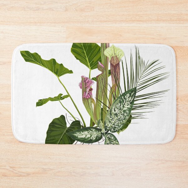 Item preview, Tropical bouquet with exotic Sarracenia and green  leaves. designed and sold by MatyKotiv.