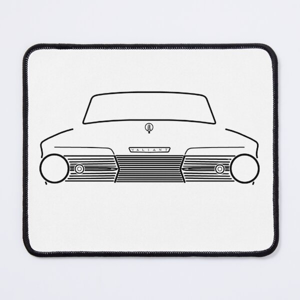 Item preview, Valiant AP6 1960s classic car black outline designed and sold by soitwouldseem.