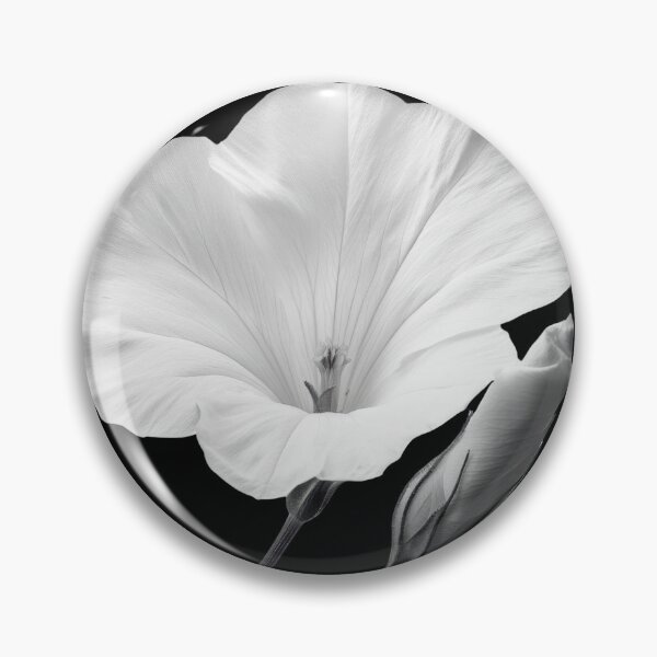 Item preview, Flor de correhuela en blanco y negro v1 designed and sold by PiranhaEatFashion.
