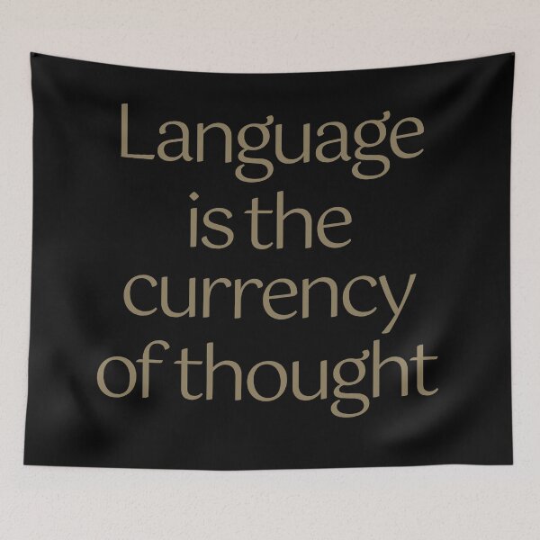 Item preview, Language is the currency of thought. v.2 designed and sold by x1brett.
