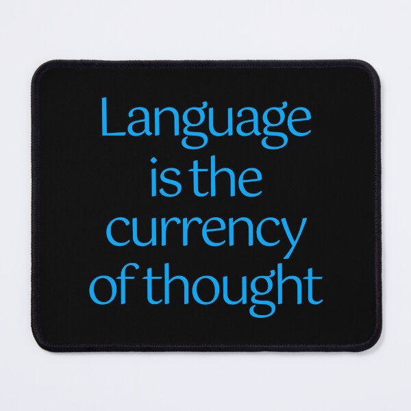 Item preview, Language is the currency of thought. v.1 designed and sold by x1brett.
