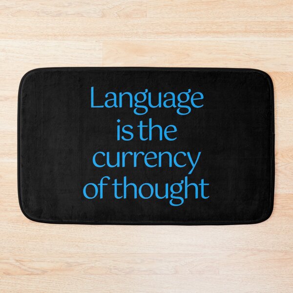 Item preview, Language is the currency of thought. v.1 designed and sold by x1brett.