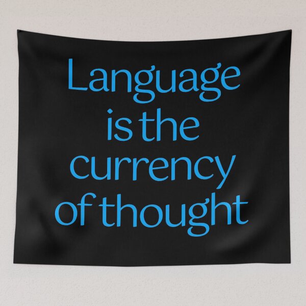 Item preview, Language is the currency of thought. v.1 designed and sold by x1brett.