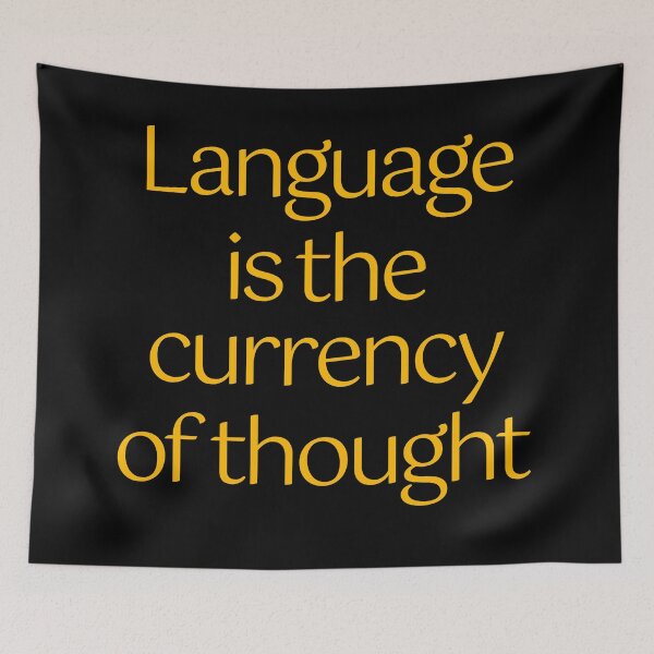 Item preview, Language is the currency of thought. v.4 designed and sold by x1brett.