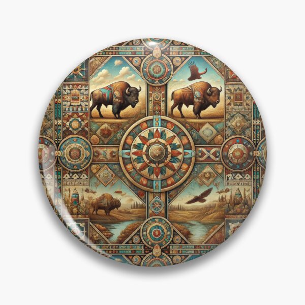 Item preview, Kiowa Tribe: A Seamless Pattern of Spirit and Nature designed and sold by Meta2Physical.