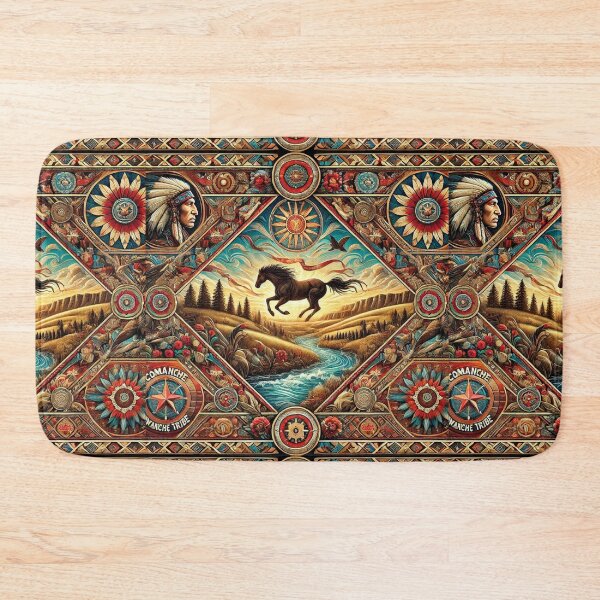 Item preview, Comanche Tribe: A Seamless Pattern Honoring Spirit and Nomadic Heritage designed and sold by Meta2Physical.