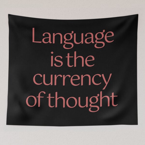 Item preview, Language is the currency of thought. v.6 designed and sold by x1brett.