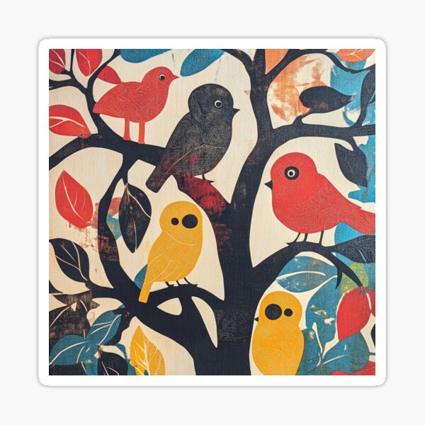 Item preview, Birds In A Tree designed and sold by Patricks-Art.