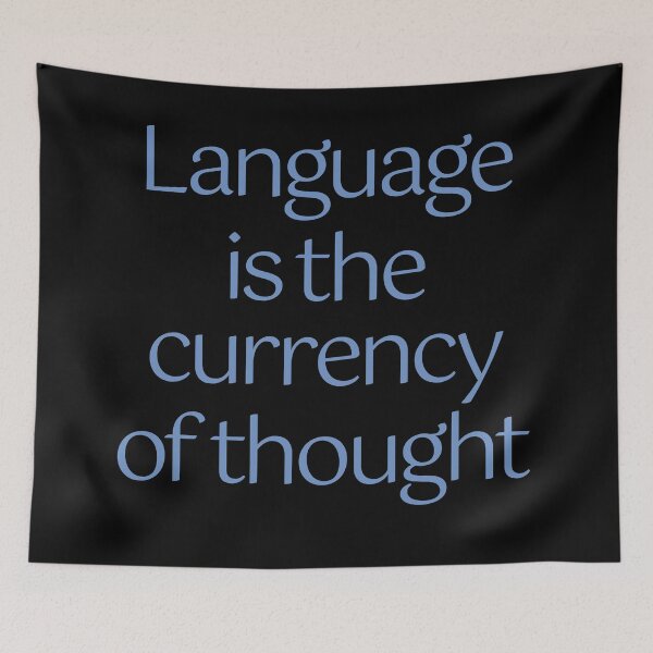 Item preview, Language is the currency of thought. v.7 designed and sold by x1brett.