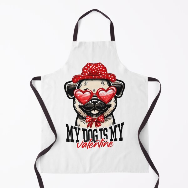 Item preview, Dog Is My Valentine Pug designed and sold by doodIllustrate.