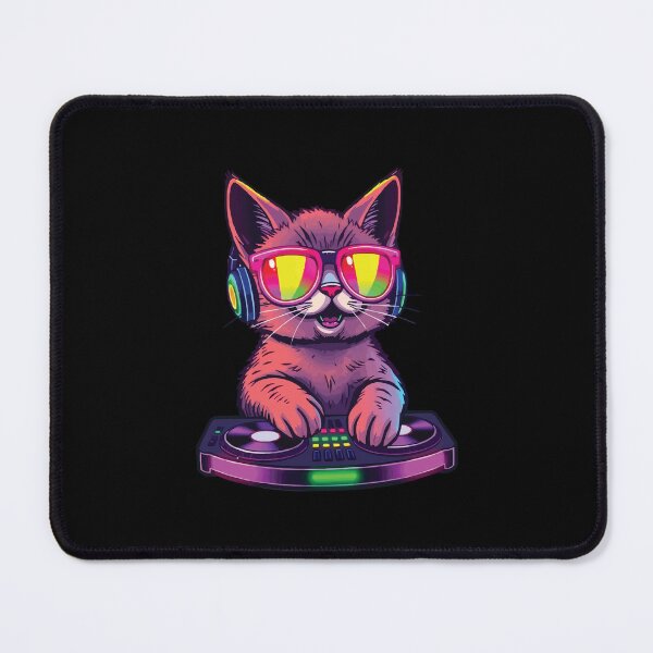 Item preview, HOUSE CAT (Rainbow DJ Kitty) designed and sold by Getup-clothing.