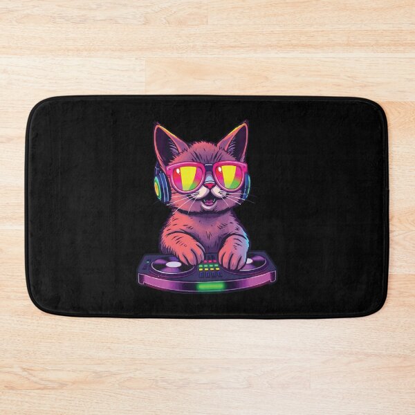 Item preview, HOUSE CAT (Rainbow DJ Kitty) designed and sold by Getup-clothing.