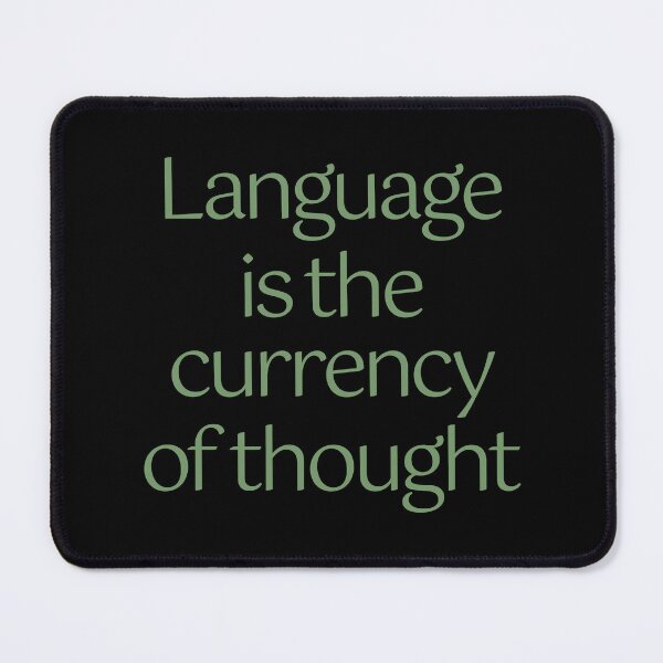Item preview, Language is the currency of thought. v.8 designed and sold by x1brett.