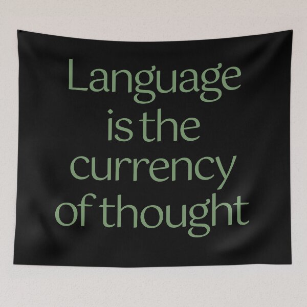 Item preview, Language is the currency of thought. v.8 designed and sold by x1brett.