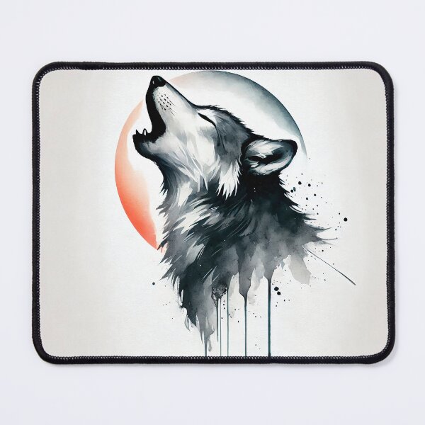 Item preview, Majestic wolf howling designed and sold by Giuseppe Cammino.