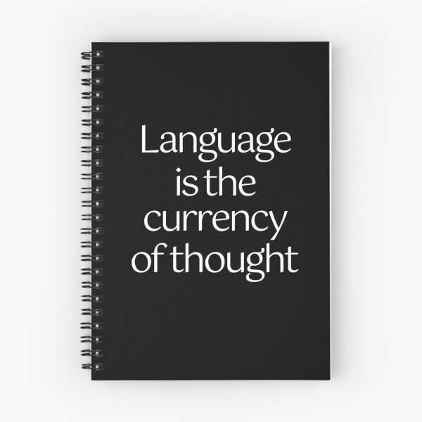 Item preview, Language is the currency of thought. v.9 designed and sold by x1brett.