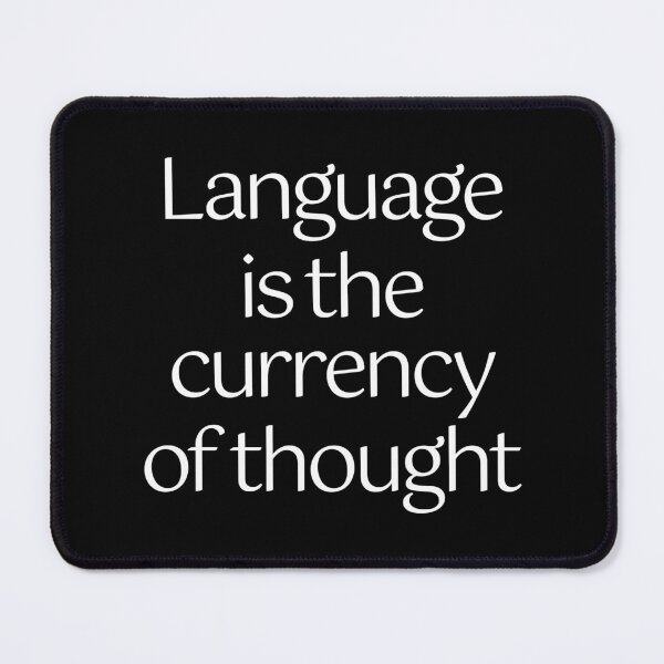 Item preview, Language is the currency of thought. v.9 designed and sold by x1brett.