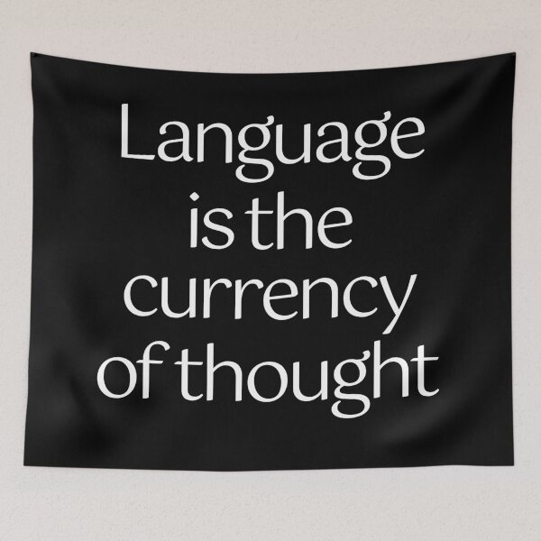 Item preview, Language is the currency of thought. v.9 designed and sold by x1brett.
