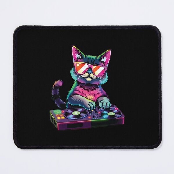 Item preview, HOUSE CAT (Rainbow DJ Kitty) designed and sold by Getup-clothing.