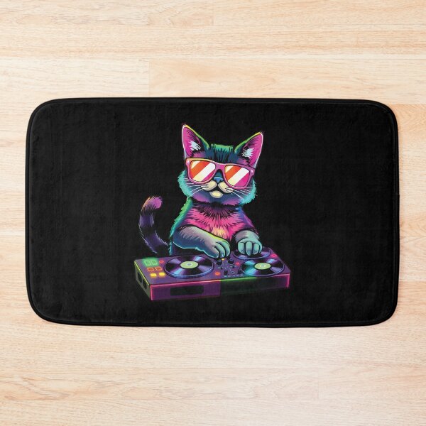 Item preview, HOUSE CAT (Rainbow DJ Kitty) designed and sold by Getup-clothing.