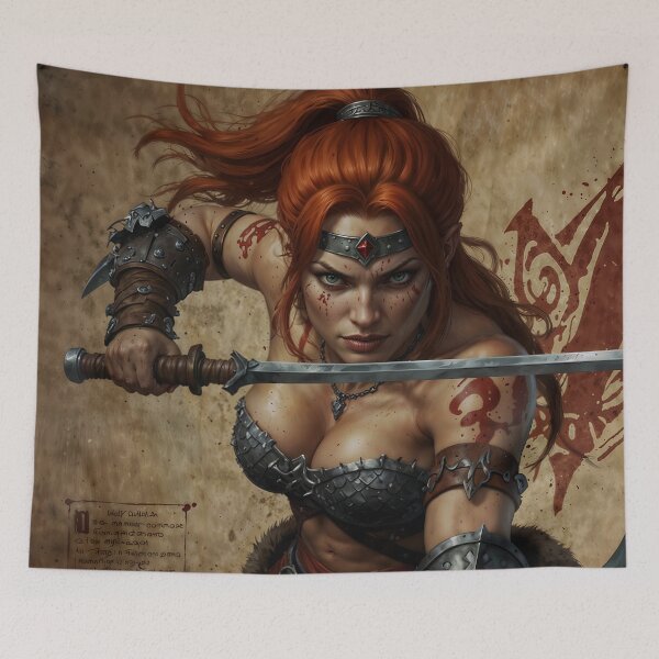 Item preview, Red Sonja: Battlecry of the She-Devil designed and sold by Samantha AI Artist.