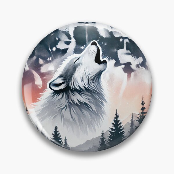 Item preview, Majestic wolf howling designed and sold by Giuseppe Cammino.
