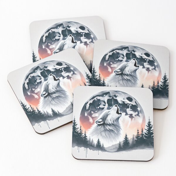 Item preview, Majestic wolf howling designed and sold by Giuseppe Cammino.