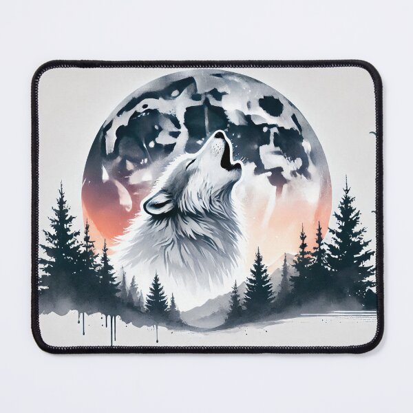 Item preview, Majestic wolf howling designed and sold by Giuseppe Cammino.