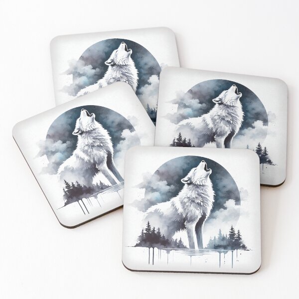 Item preview, Majestic wolf howling designed and sold by Giuseppe Cammino.