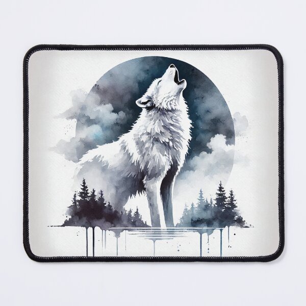 Item preview, Majestic wolf howling designed and sold by Giuseppe Cammino.