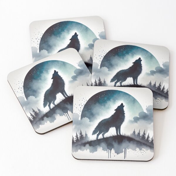 Item preview, Majestic wolf howling designed and sold by Giuseppe Cammino.