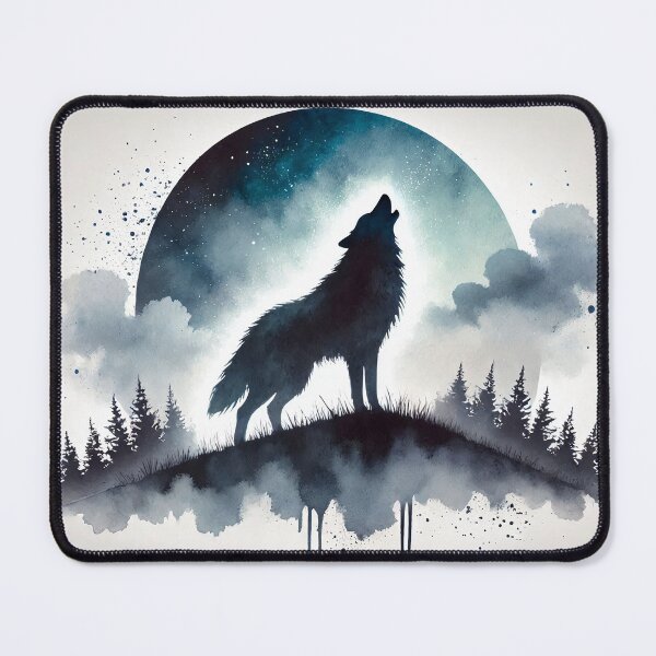 Item preview, Majestic wolf howling designed and sold by Giuseppe Cammino.
