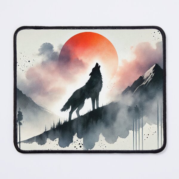 Item preview, Majestic wolf howling designed and sold by Giuseppe Cammino.
