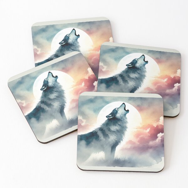 Item preview, Majestic wolf howling designed and sold by Giuseppe Cammino.