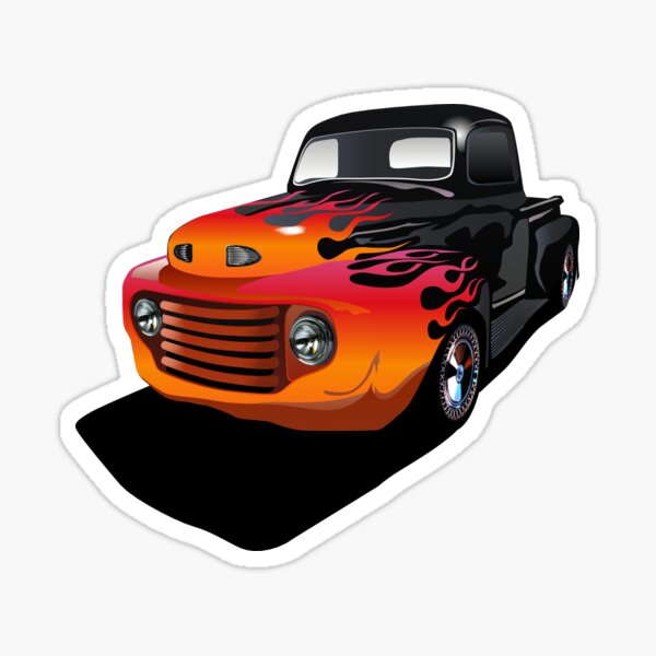 Item preview, hot rod american car flame custom designed and sold by Achille3777.
