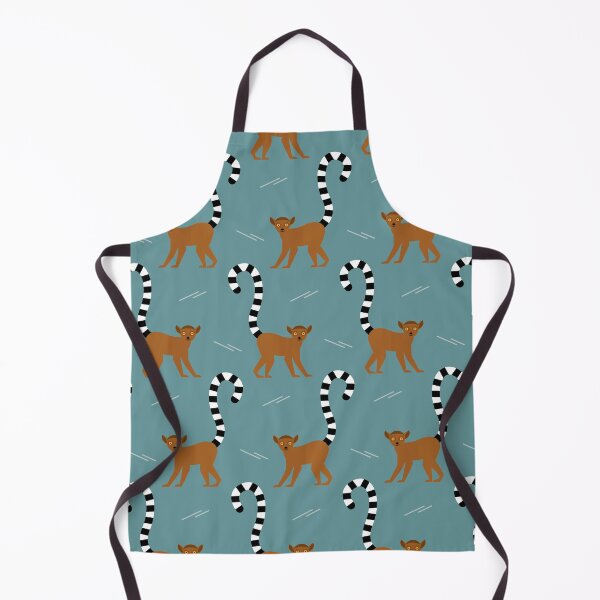 Item preview, Ringtailed lemurs on blue designed and sold by reneesillus.