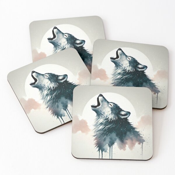 Item preview, Majestic wolf howling designed and sold by Giuseppe Cammino.