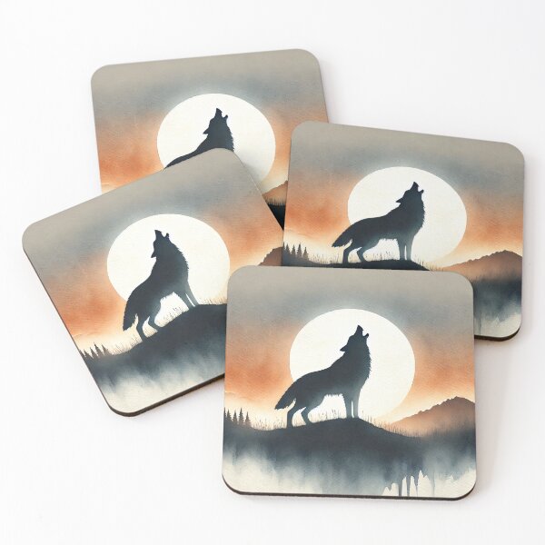 Item preview, Majestic wolf howling designed and sold by Giuseppe Cammino.