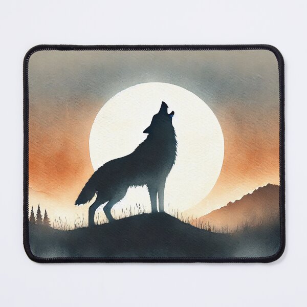 Item preview, Majestic wolf howling designed and sold by Giuseppe Cammino.