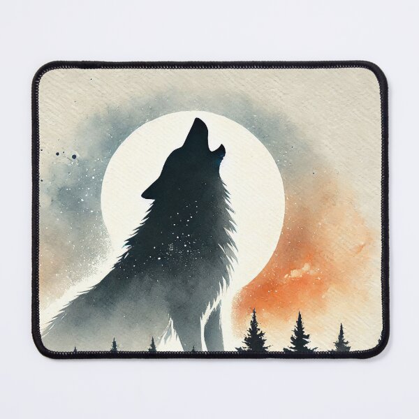 Item preview, Majestic wolf howling designed and sold by Giuseppe Cammino.