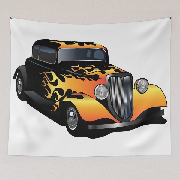 Item preview, hot rod american car flame flame old designed and sold by Achille3777.