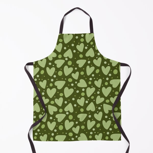 Item preview, Lovely green hearts seamless pattern designed and sold by pinkyfish1010.