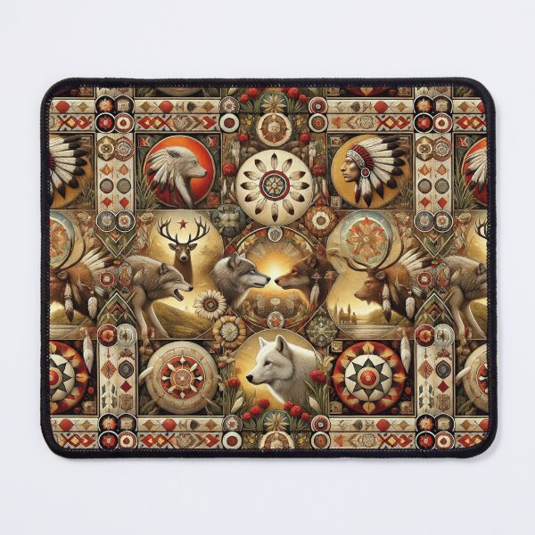 Item preview, Potawatomi Tribe: A Seamless Pattern Celebrating Nature and Tradition designed and sold by Meta2Physical.