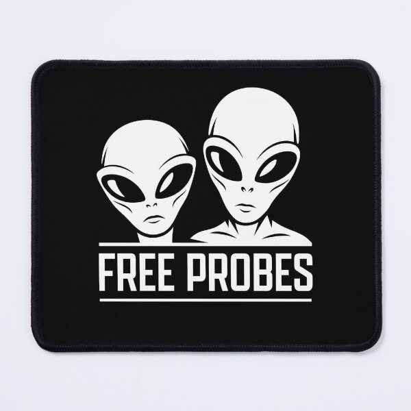 Item preview, Funny Alien Free Probes Humor Gift Hugs UFO extraterrestrial designed and sold by w1ckerman.