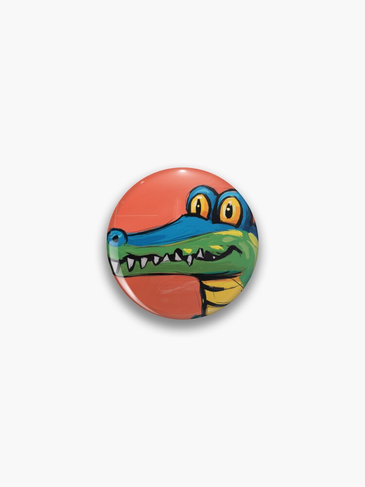 Thumbnail 1 of 3, Pin, Alligator designed and sold by Patricks-Art.