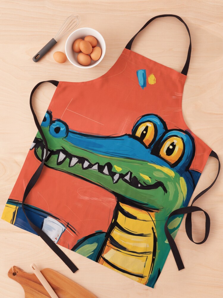 Thumbnail 1 of 6, Apron, Alligator designed and sold by Patricks-Art.