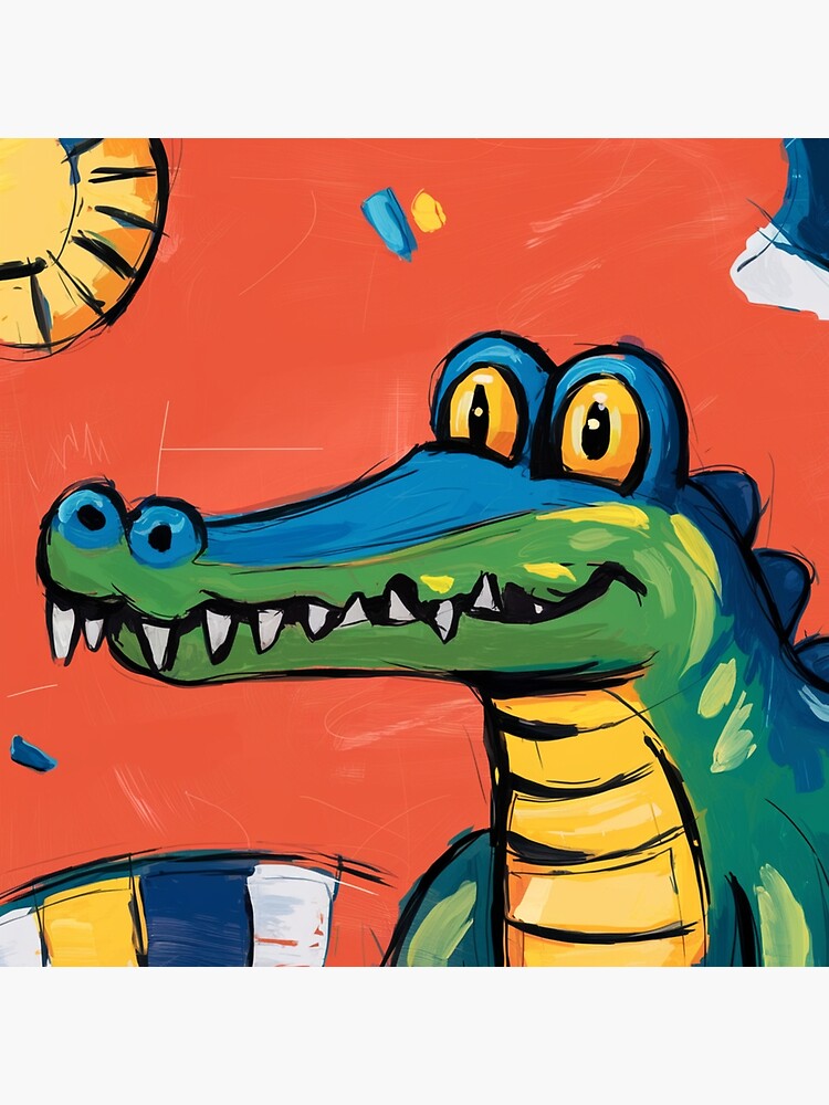 Thumbnail 4 of 4, Pillow, Alligator designed and sold by Patricks-Art.