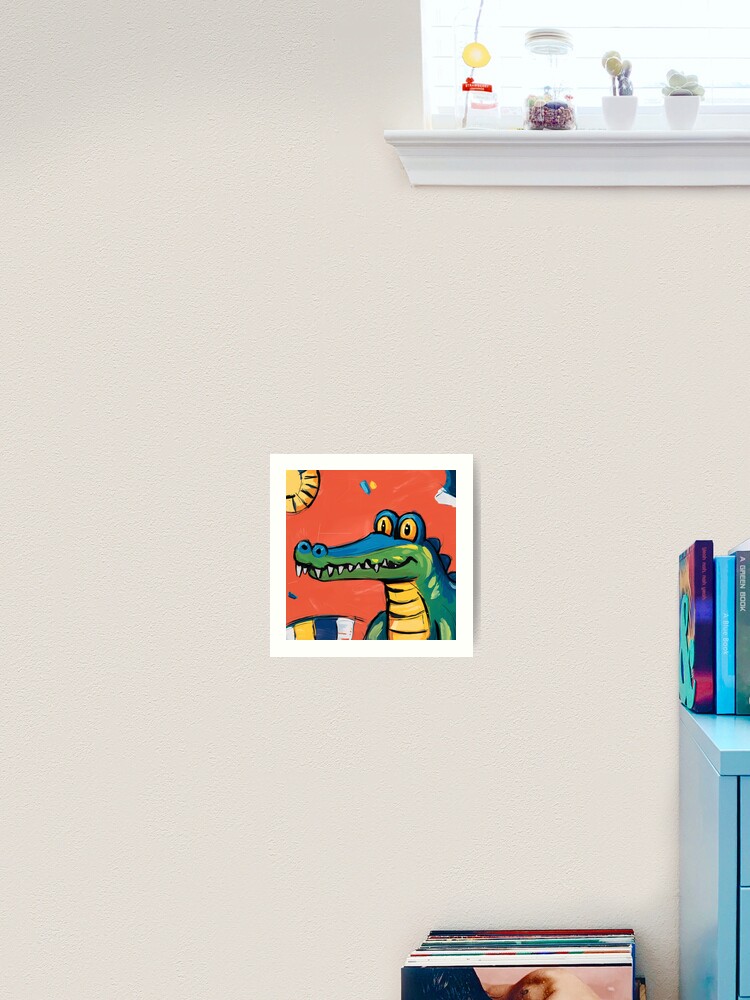 Thumbnail 2 of 3, Art Print, Alligator designed and sold by Patricks-Art.
