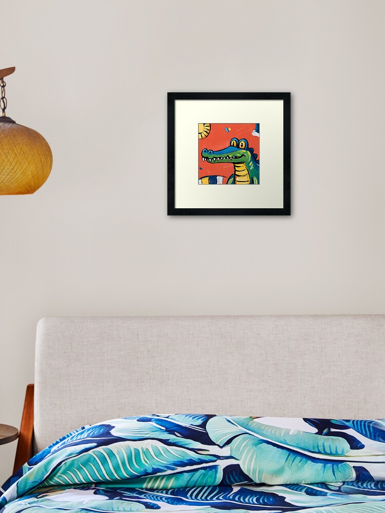 Thumbnail 2 of 7, Framed Art Print, Alligator designed and sold by Patricks-Art.