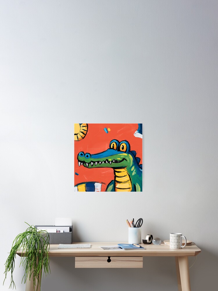 Thumbnail 2 of 3, Poster, Alligator designed and sold by Patricks-Art.
